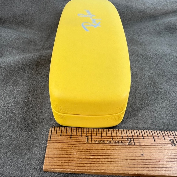 RAY-BAN YELLOW HARD SHELL CASE EYEGLASSES/SUNGLASSES CASE *READ* - Picture 13 of 15